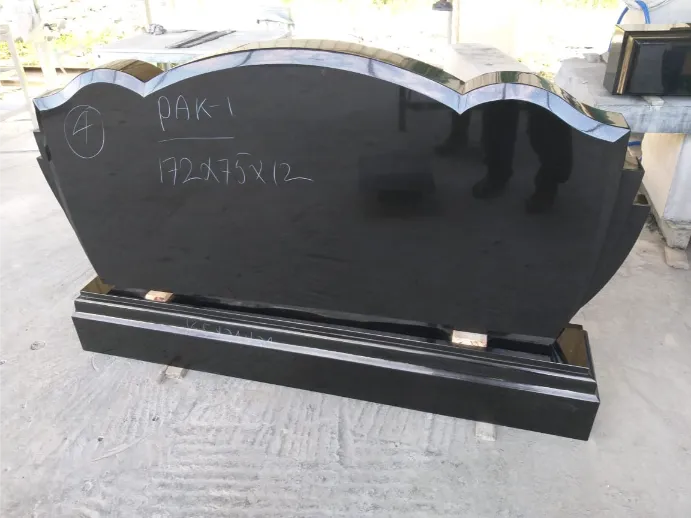 Polished cut stone slabs