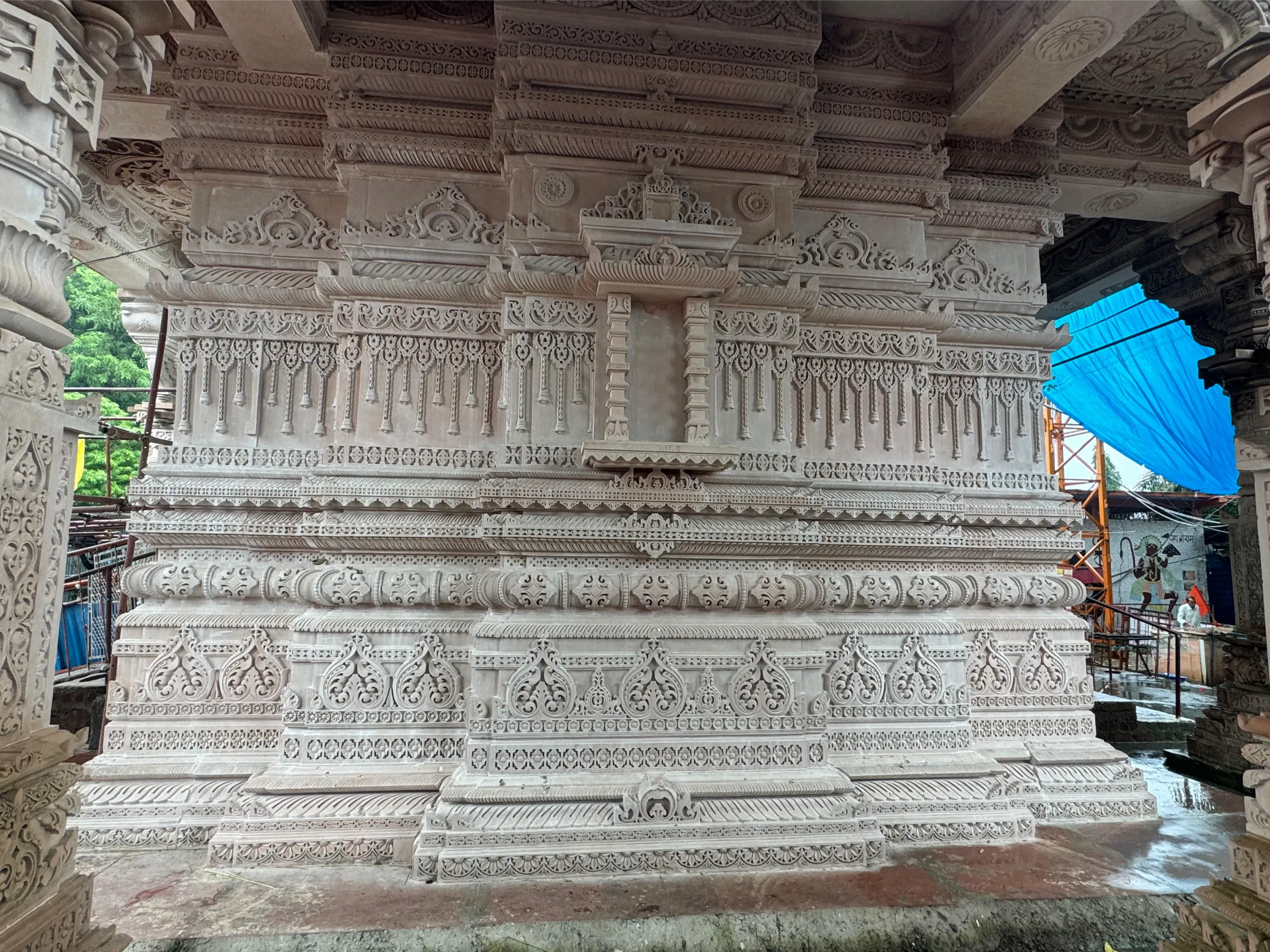 Hand-carved marble stonework