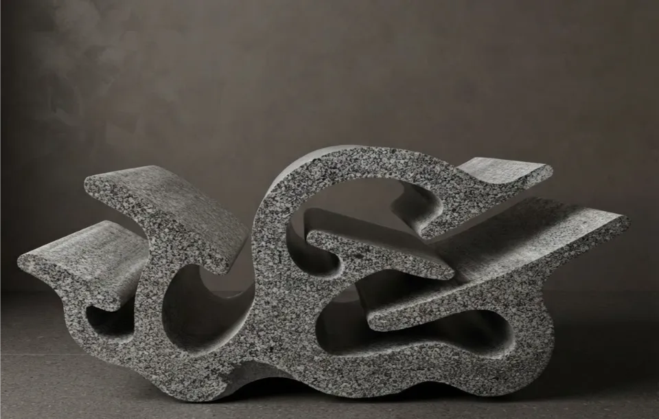 Hand-carved stone sculpture