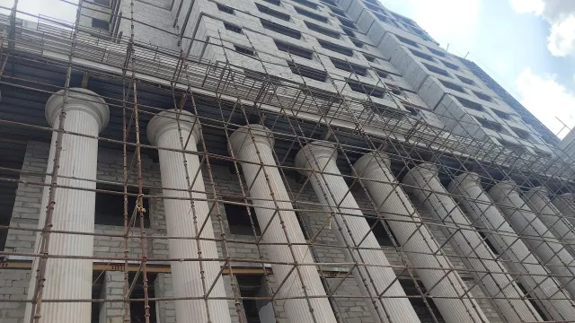 IPD Tower (SMS Hospital) — Jaipur during construction, photo 1