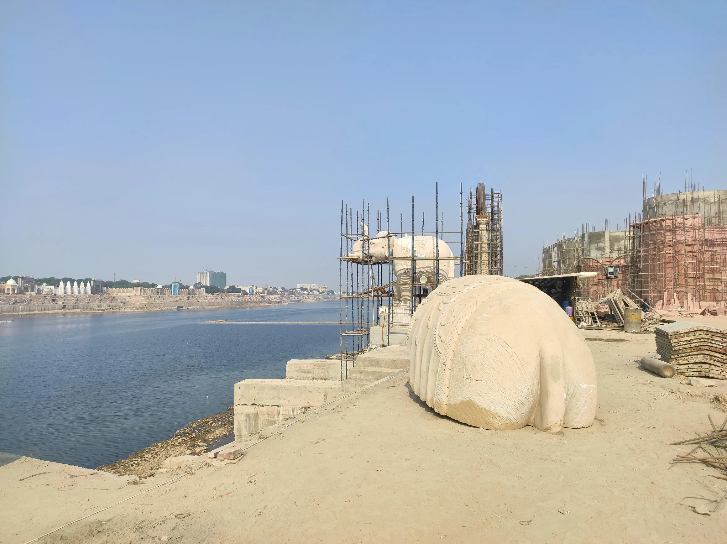 Kota Riverfront — Singh Chowk, Kota during construction, photo 2